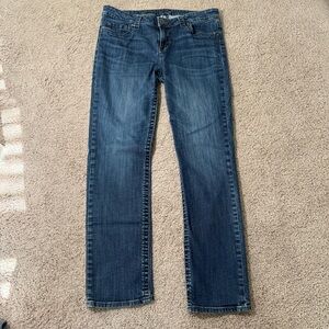 Kut from the Kloth Women’s Stevie Straight Leg Jeans Stretch Blue Plus Size 14